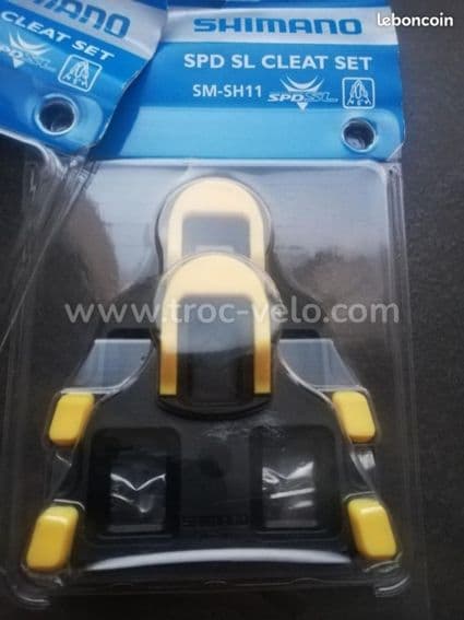 Paire de Cales Shimano Route jaune 6° SM-SH11 SDP- - 2